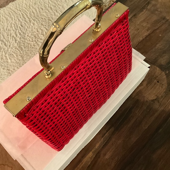 Vintage Hand Made Red Purse - Picture 9 of 11